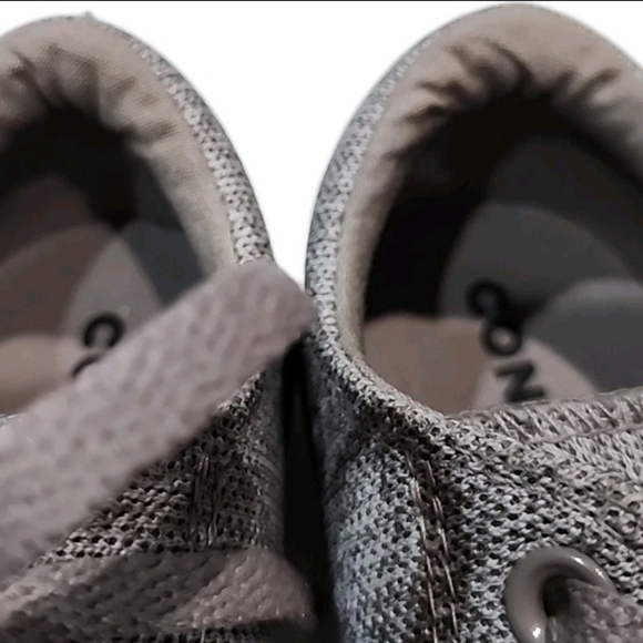 Converse All Star Sneaker Women Sz 8 Gray Textile Low-Top Lace-Up Skate Shoe - Picture 6 of 8